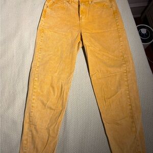 Denim&Co Vibrant Yellow Skinny Jeans